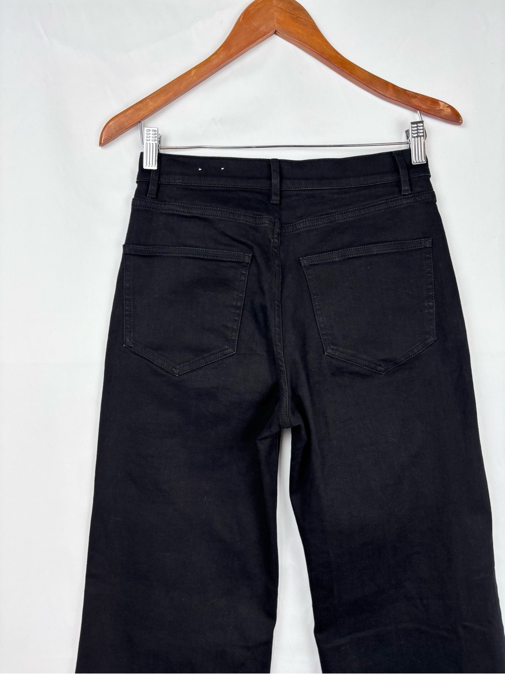 J McLaughlin Lenni Pant Black Size 2 Stretchy High Waist Wide Leg Flare - Picture 4 of 7